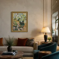 Weiße Azaleen in einem Topf — Boutiquehotel