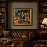 Madonna und Kind inthronisiert mit Vier Engel, die Erzengel Mich — Klassische Bibliothek