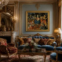 Madonna und Kind inthronisiert mit Vier Engel, die Erzengel Mich — Barocksalon