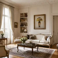 Hibiscus-Lampe — Pariser Wohnung