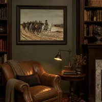 1814. Campagne de France (Napoleon und sein Stab kehren nach der Schlacht von Laon von Soissons zurück) — Klassische Bibliothek