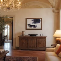 Dynamik eines Hund an der Leine — Italienische Villa