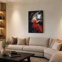 Die Frau in Rot — Luxus-Penthouse
