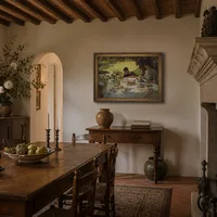 Frühstück im Garten — Italienische Villa