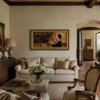 Zwei Mädchen Mit Einem Oleander — Italienische Villa