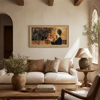 Zwei Mädchen Mit Einem Oleander — Mediterranes Haus