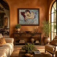 Im Bett Der Kuss — Italienische Villa