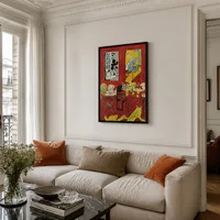 Large Red Interior — Pariser Wohnung