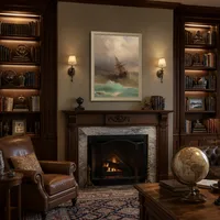 Schiff in der stürmischen See — Klassische Bibliothek