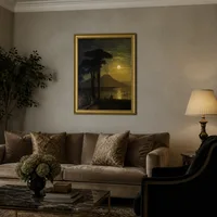 Die Bucht von Neapel im mondhellen Nacht. Vesuvius — Boutiquehotel