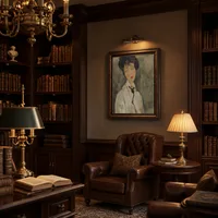 Frau mit einem Black Tie — Klassische Bibliothek