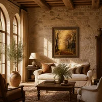 Ein Golden Beam- — Italienische Villa