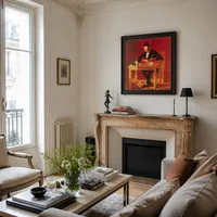 Porträt von Fernando Pessoa — Pariser Wohnung