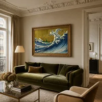 Eine farbige Version des Big Wave — Pariser Wohnung