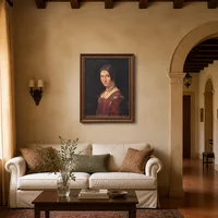 Porträt einer unbekannten Frau (La Belle Ferroniere) — Italienische Villa