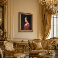 Porträt einer unbekannten Frau (La Belle Ferroniere) — Barocksalon