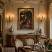 Die Jungfrau der Felsen — Schloss-Esszimmer