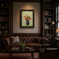 Anemonen und Mohnblumen in einer Vase — Klassische Bibliothek