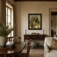 Rosen und Jasmin in einem Delft-Vase — Italienische Villa