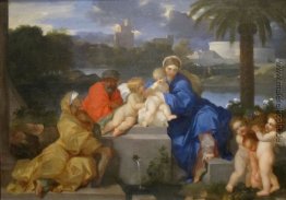 Die Heilige Familie mit Heiligen Elisabeth und dem Johannesknabe Die Heilige Familie mit Heiligen Elisabeth und dem Johannesknabe