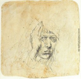 Selbstporträt mit einem Wrap Selbstporträt mit einem Wrap