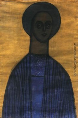 Selbstporträt mit dem Icon Selbstporträt mit dem Icon