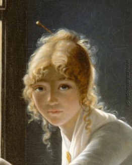Junge Frau Zeichnung (Detail) Junge Frau Zeichnung (Detail)