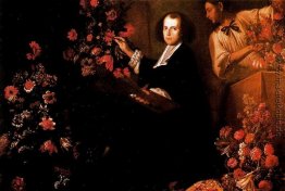 Selbstbildnis mit Blumen Selbstbildnis mit Blumen