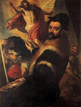 Self-Portrait von Agostino Carracci Self-Portrait von Agostino Carracci