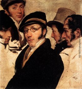 Selbstporträt in einer Gruppe von Freunden Selbstporträt in einer Gruppe von Freunden