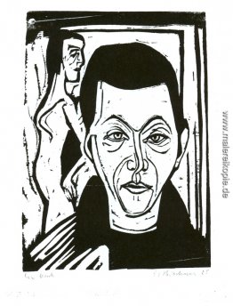 Den Kopf des Mannes. Selbstporträt Den Kopf des Mannes. Selbstporträt