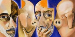 Selbstporträt mit und ohne Maske Selbstporträt mit und ohne Maske