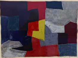 Zusammensetzung grise, rouge et jaune Zusammensetzung grise, rouge et jaune