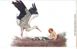 Gesegnet sei das Haus, wo ein Storch verschachtelt Gesegnet sei das Haus, wo ein Storch verschachtelt
