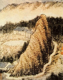 Der Weiler am Fuße des Felsens Der Weiler am Fuße des Felsens
