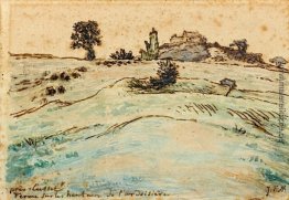 Bauernhof auf den Hügeln in der Nähe des Ardoisière Cusset Bauernhof auf den Hügeln in der Nähe des Ardoisière Cusset