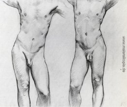 Torsos von zwei männlichen Akte Torsos von zwei männlichen Akte