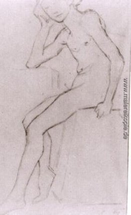 Nach Bargues Seated Nude Nach Bargues Seated Nude