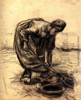 Peasant Woman Lifting Potatoes Peasant Woman Lifting Potatoes