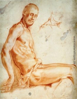 Christus sitzend, als Nude Abbildung Christus sitzend, als Nude Abbildung