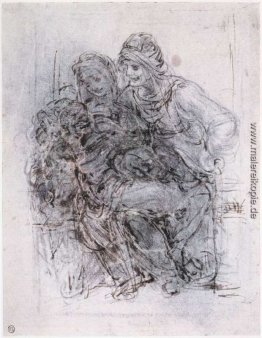 Study of St Anne, Maria und das Christkind Study of St Anne, Maria und das Christkind