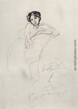 Female Portrait und Sketches of Hands Female Portrait und Sketches of Hands