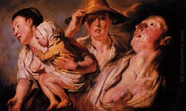 Studie von drei Frauen und Kind Studie von drei Frauen und Kind