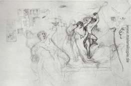Hylas, Zusammen durch die Nymphen in Wasser durchgeführt Hylas, Zusammen durch die Nymphen in Wasser durchgeführt
