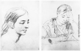 Portrait einer jungen Frau. Mädchen liest ein Buch Portrait einer jungen Frau. Mädchen liest ein Buch