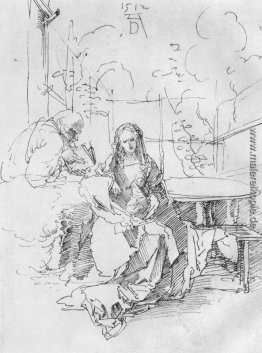 Die Heilige Familie in der Laube Die Heilige Familie in der Laube