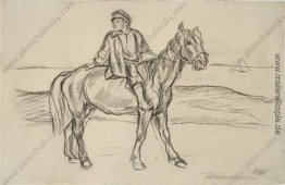 Ilmen-See. Der Junge auf dem Pferd. Ilmen-See. Der Junge auf dem Pferd.