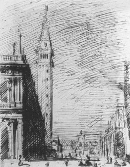 Die Piazzetta Mit Blick auf die Torre dell'Orologio Die Piazzetta Mit Blick auf die Torre dell'Orologio