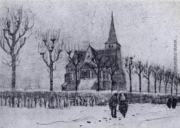 Die Kirche in Nuenen im Winter Die Kirche in Nuenen im Winter
