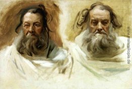 Studie für zwei Köpfe für Boston Mural "Die Propheten" Studie für zwei Köpfe für Boston Mural "Die Propheten"